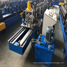 Hydraulic cutter L shape and W shape metal grid wall angle tee roll forming machine